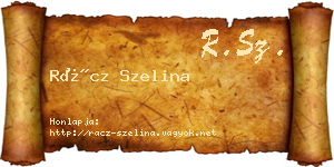 Rácz Szelina névjegykártya